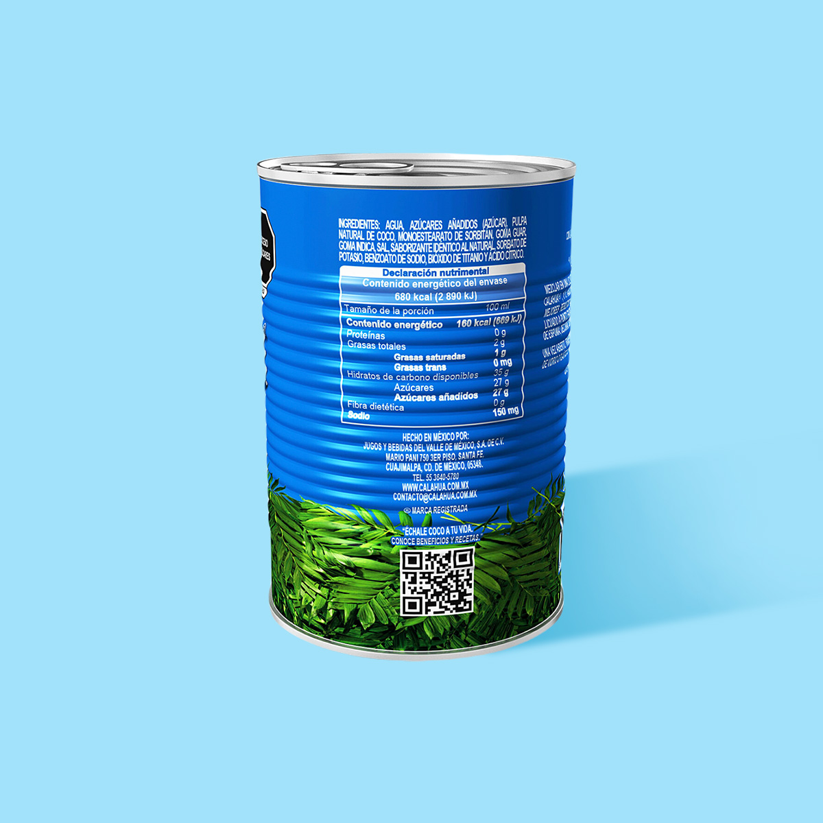 Crema de Coco La Original, Lata de 480 g. 3/4