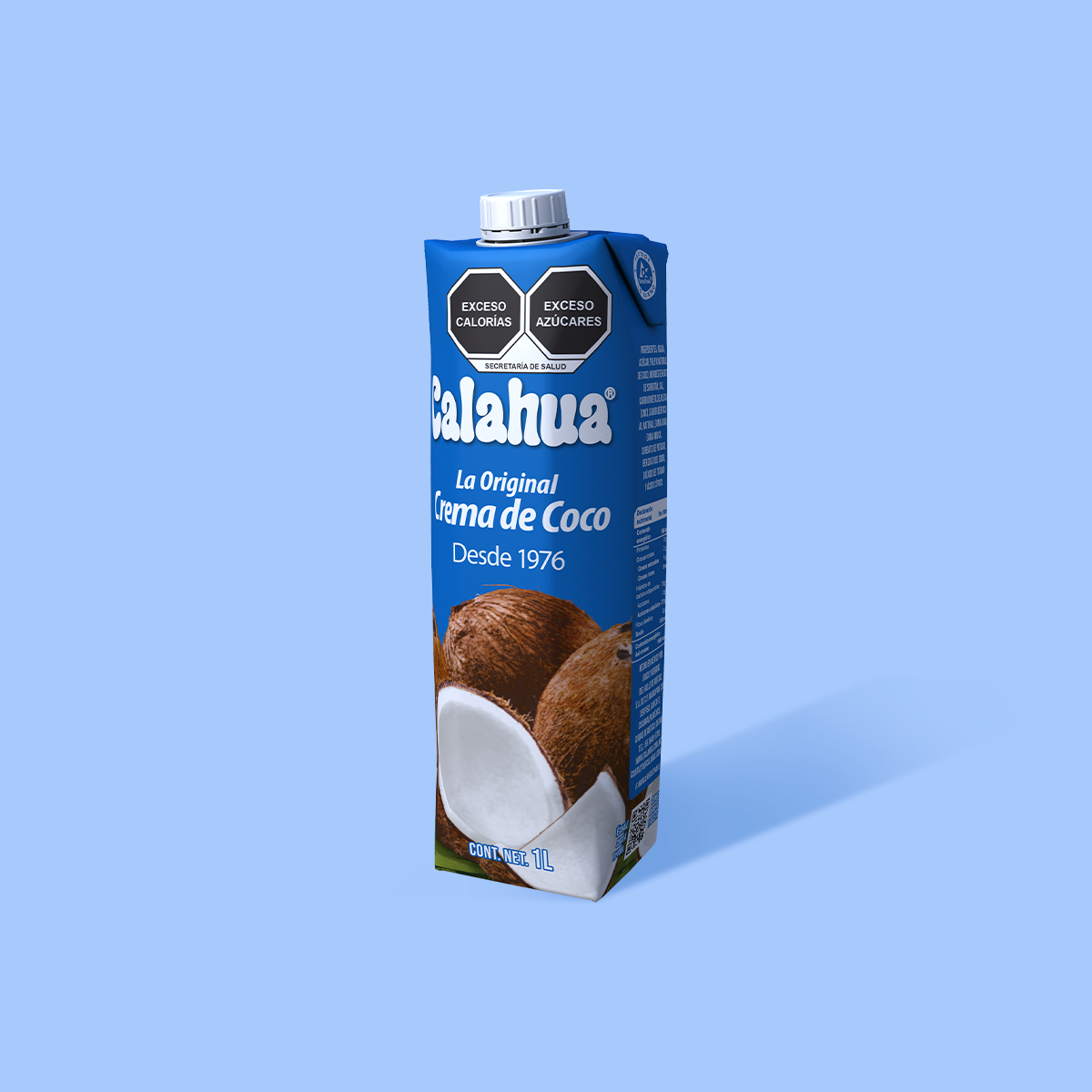 Crema de Coco La Original, Tetra Prisma de 1 L. 3/4